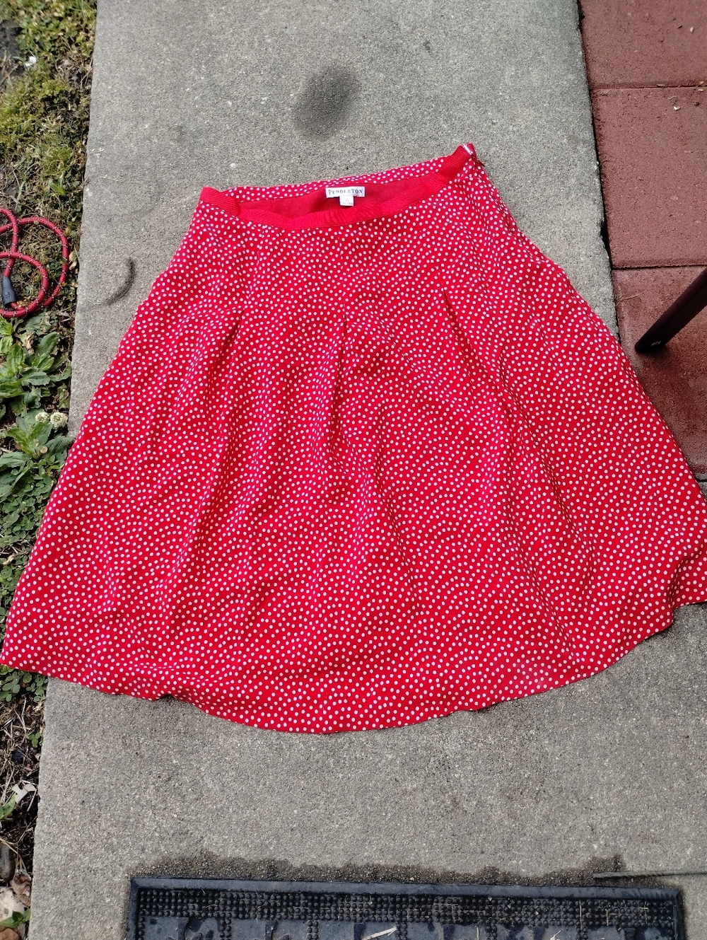 Pendleton 100 % silk women's lined pleated skirt  VINTAGE